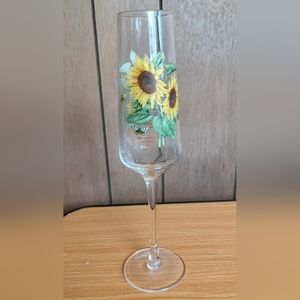 Sunflower Champagne Flute